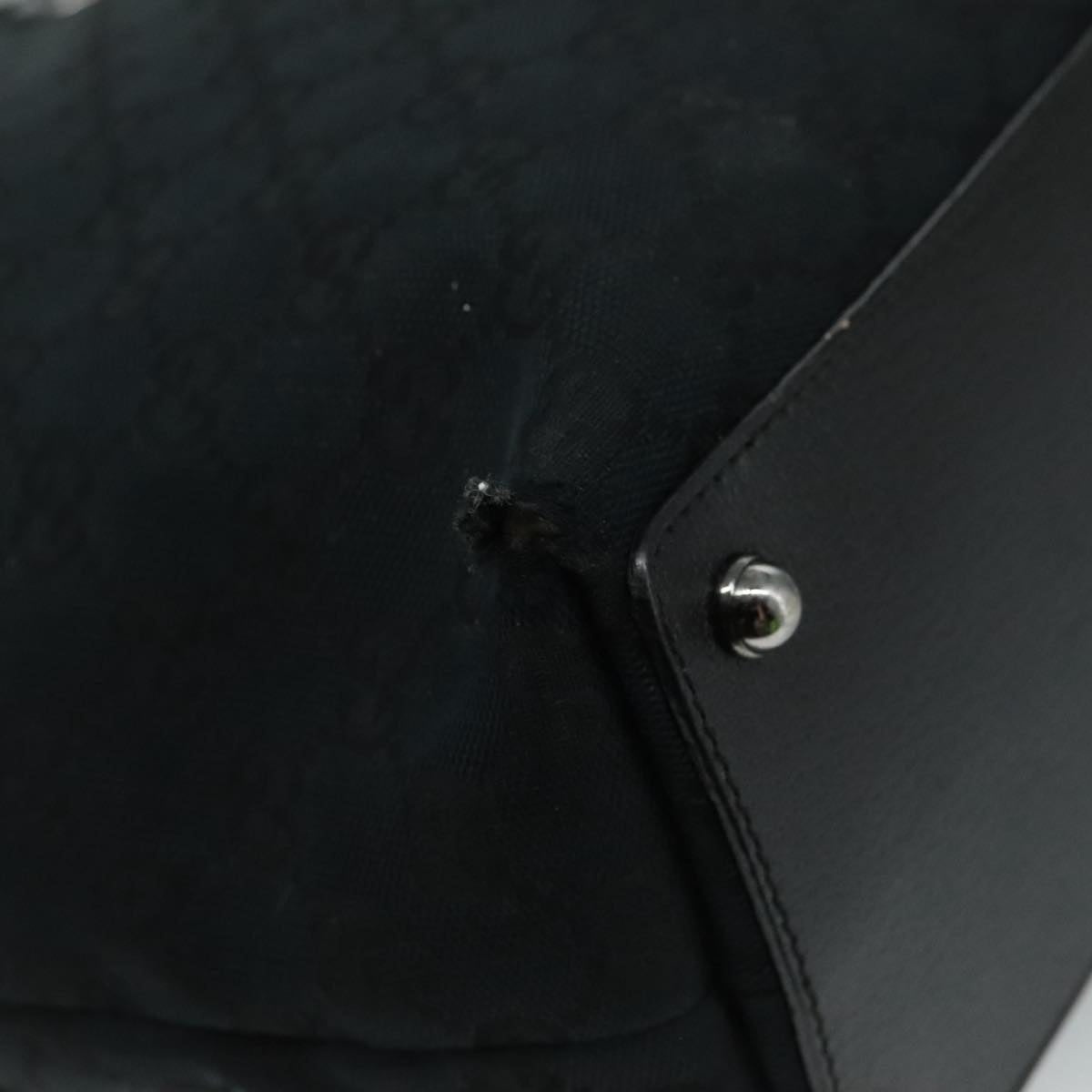 GUCCI GG Canvas Tote Bag Black - 9