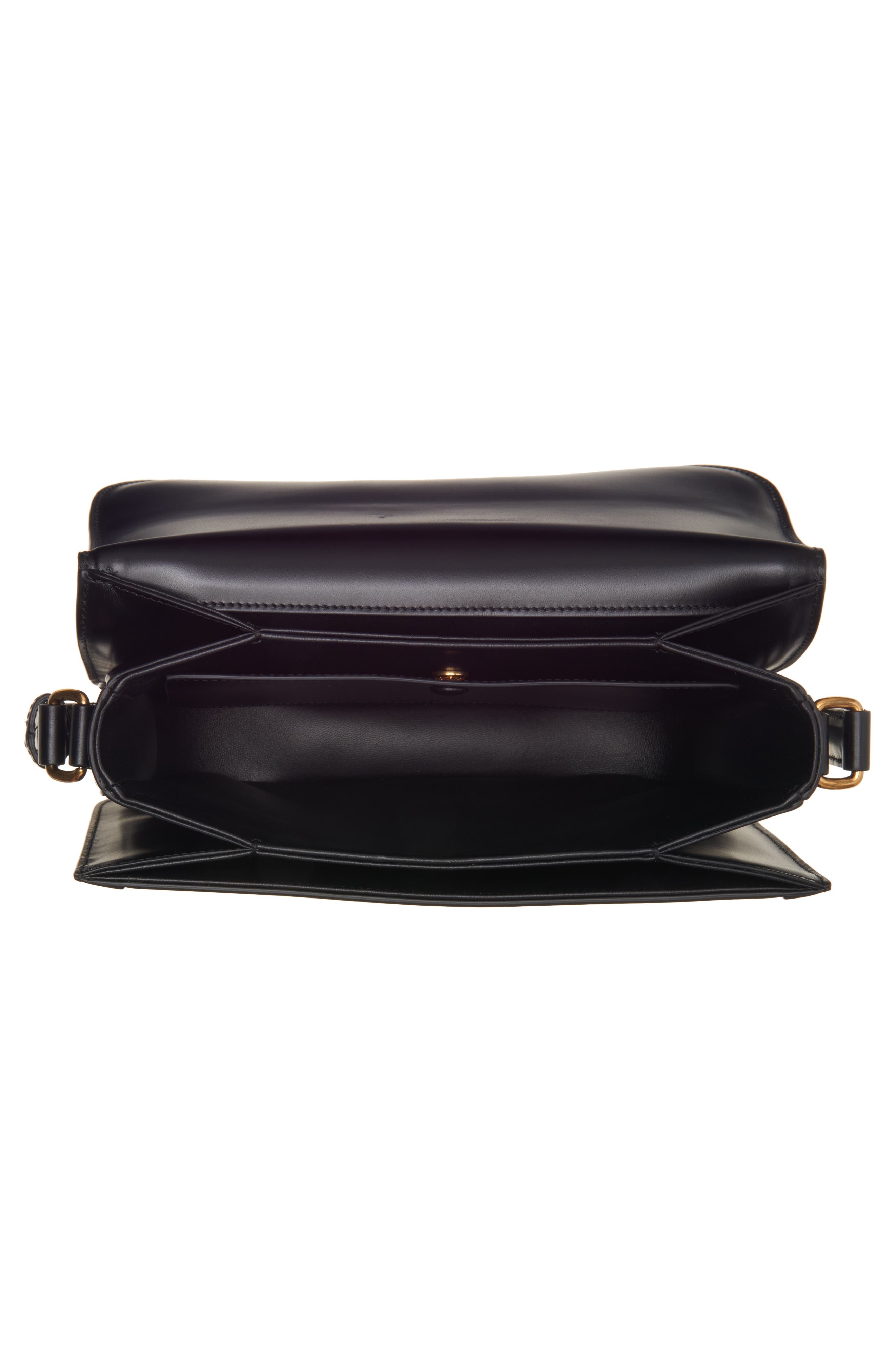 Valentino Garavani 9TO5 Leather Shoulder Bag in Nero at Nordstrom - 4