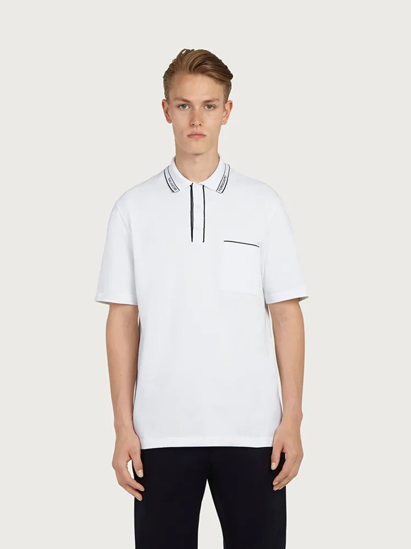 FERRAGAMO SHORT SLEEVED POLO WITH LOGO outlook