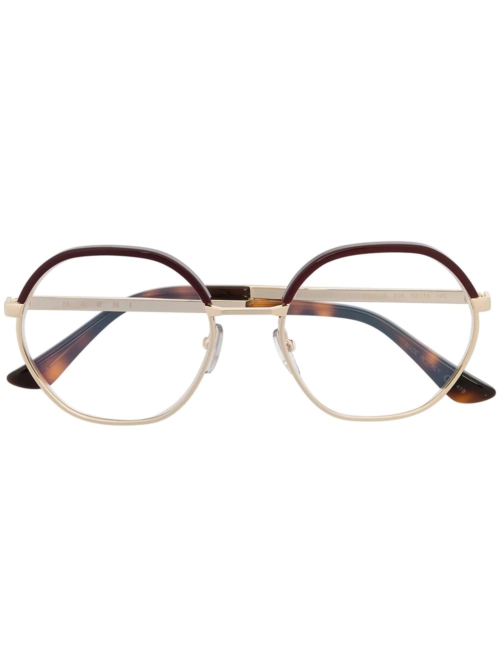 round-frame tortoisehsell glasses - 1