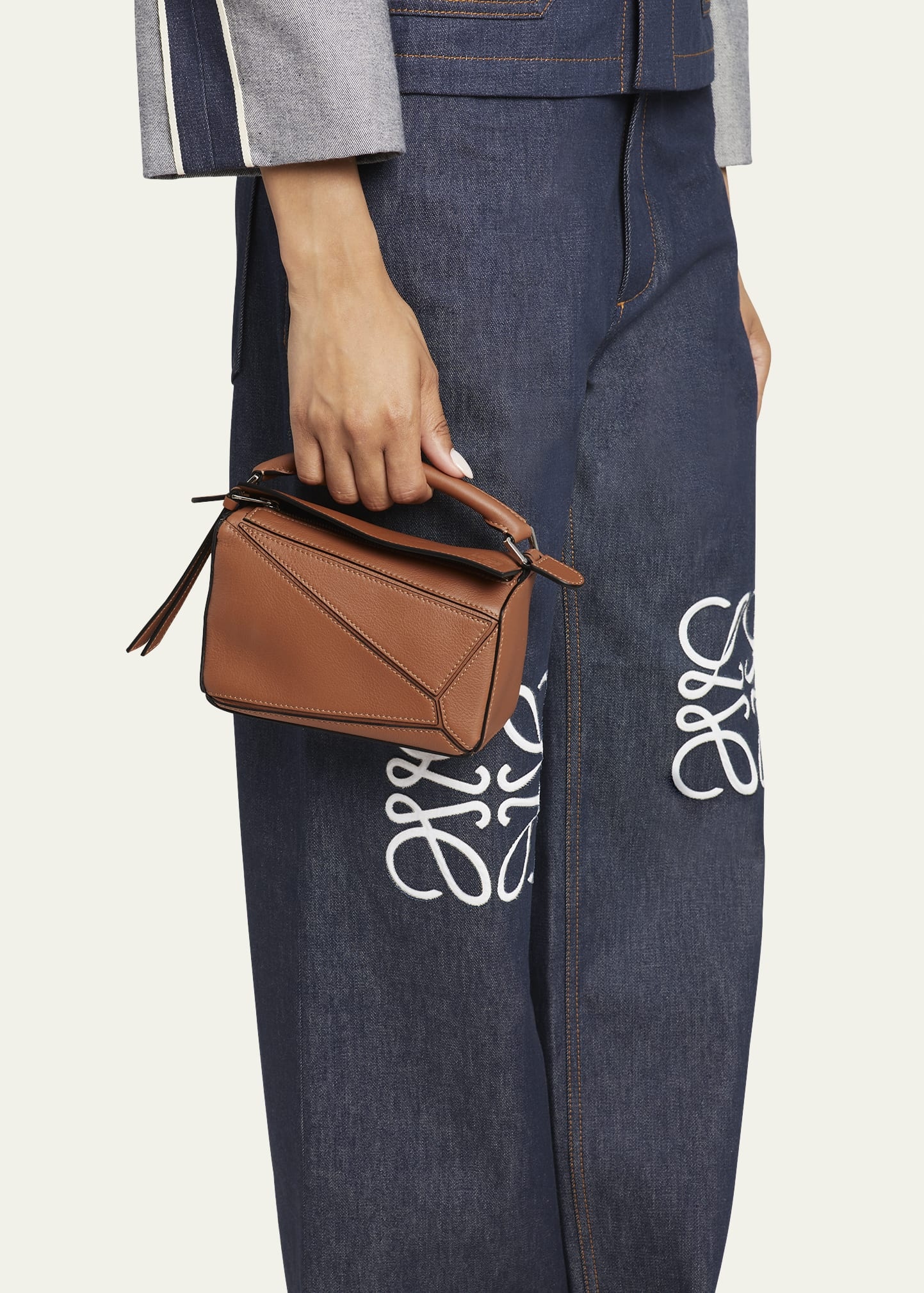 Puzzle Edge Mini Leather Shoulder Bag - 2