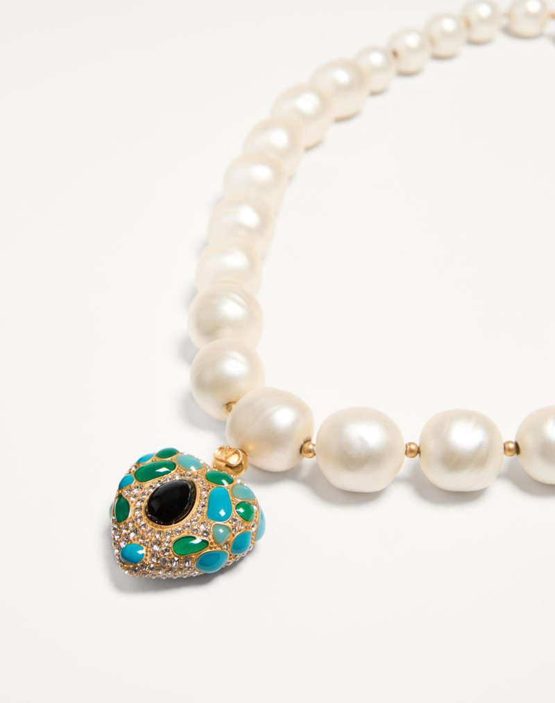 COEUR ROYAL NECKLACE IN METAL, RESIN, ENAMEL AND SWAROVSKI® CRYSTALS 3