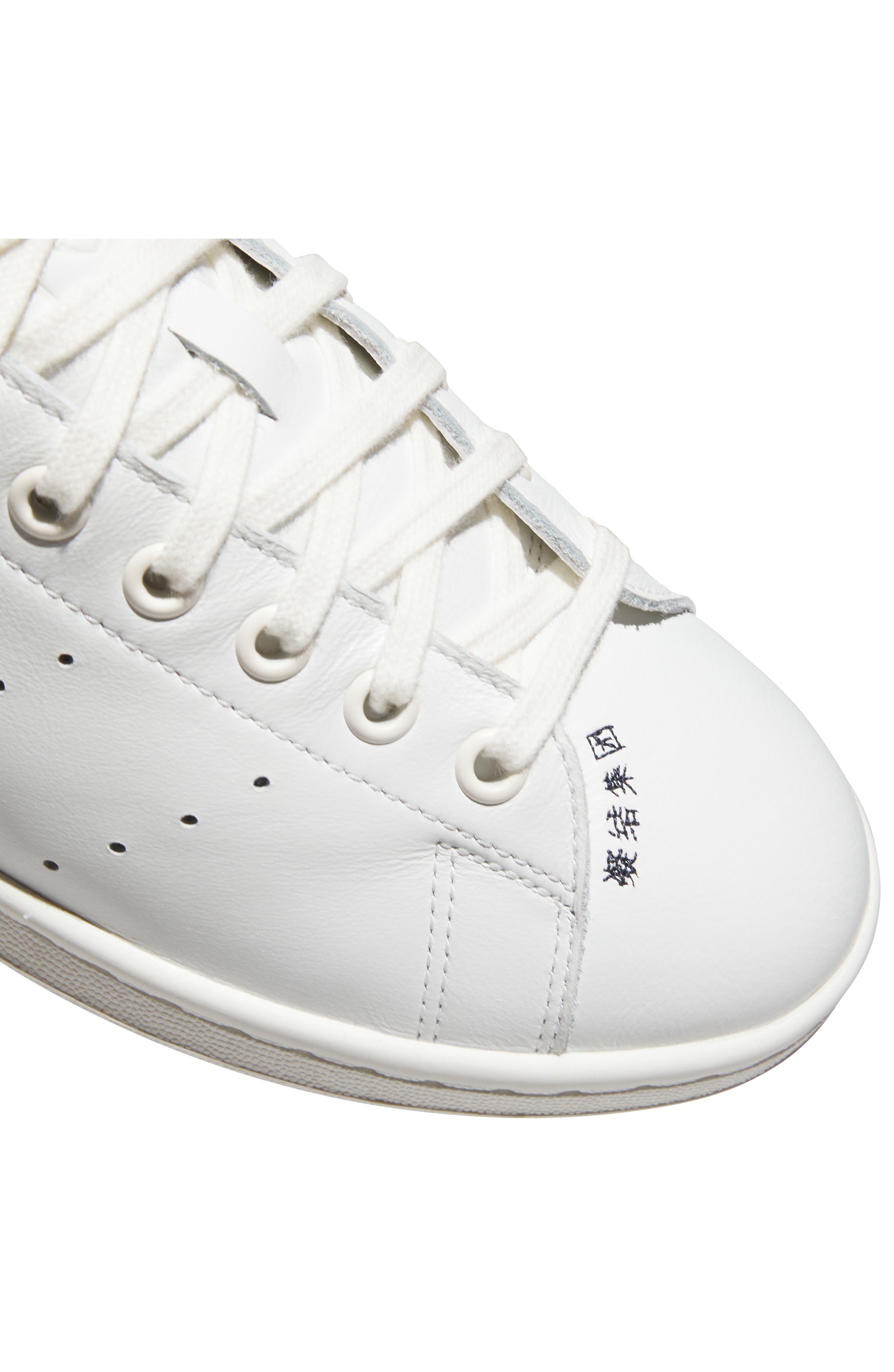 adidas x CLOT Stan Smith Low Top Sneaker in White/Navy/White at Nordstrom - 7