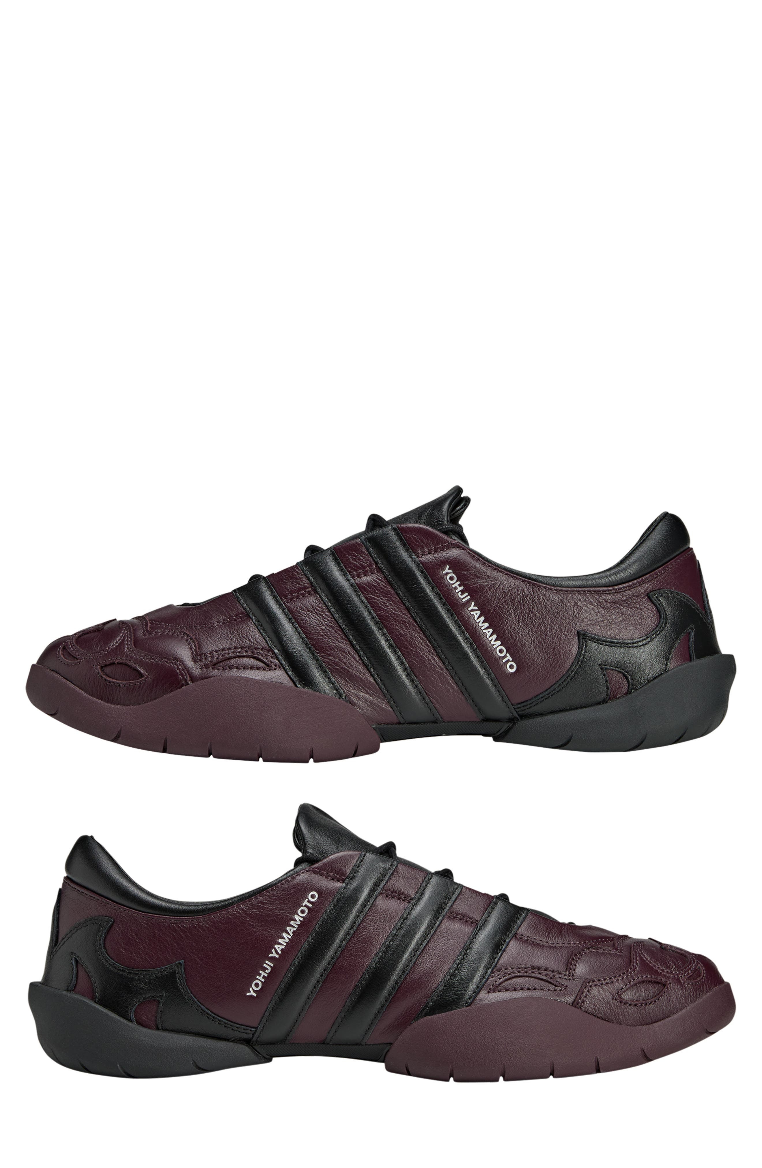 Y-3 Gender Inclusive Regu Sneaker in Black/Shadow Maroon at Nordstrom - 8