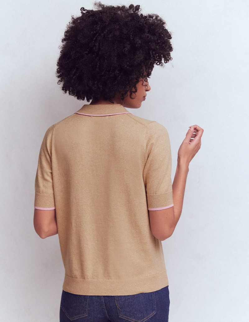 Liz Henley T-Shirt-Chinchilla Melange 4