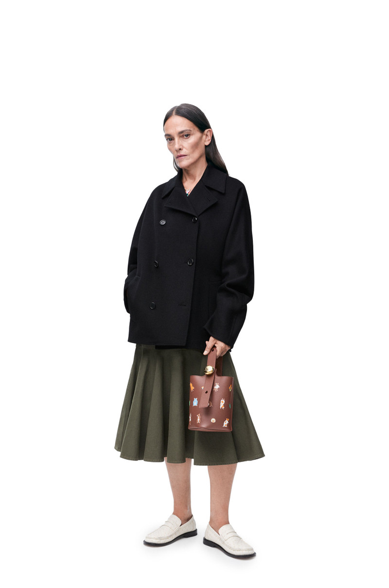Loewe Peacoat in wool and cashmere outlook