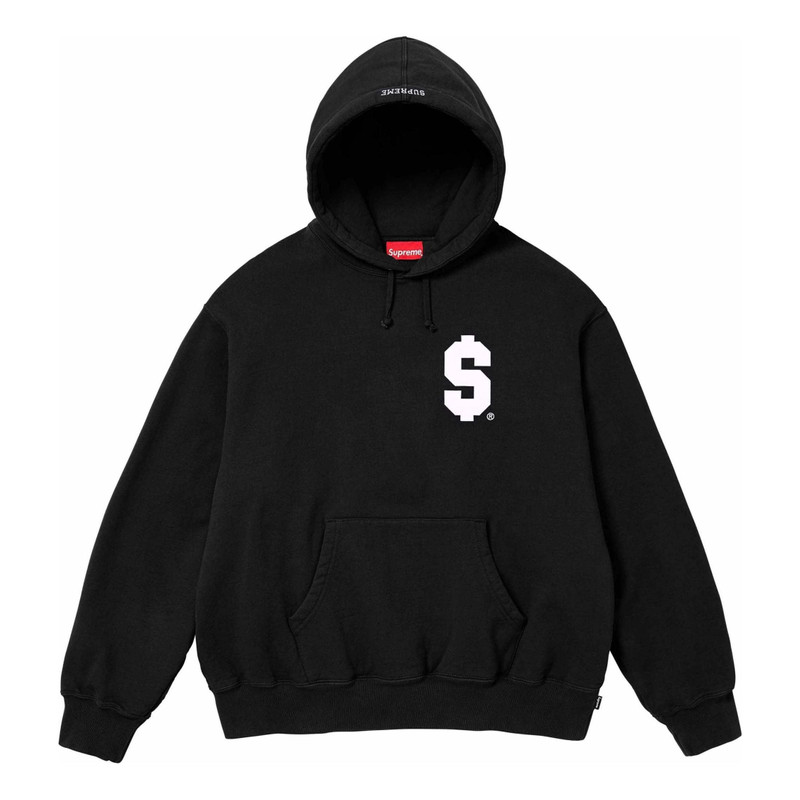 Supreme $ Hooded Sweatshirt 'Black White' SUP-SS24-077 - 1