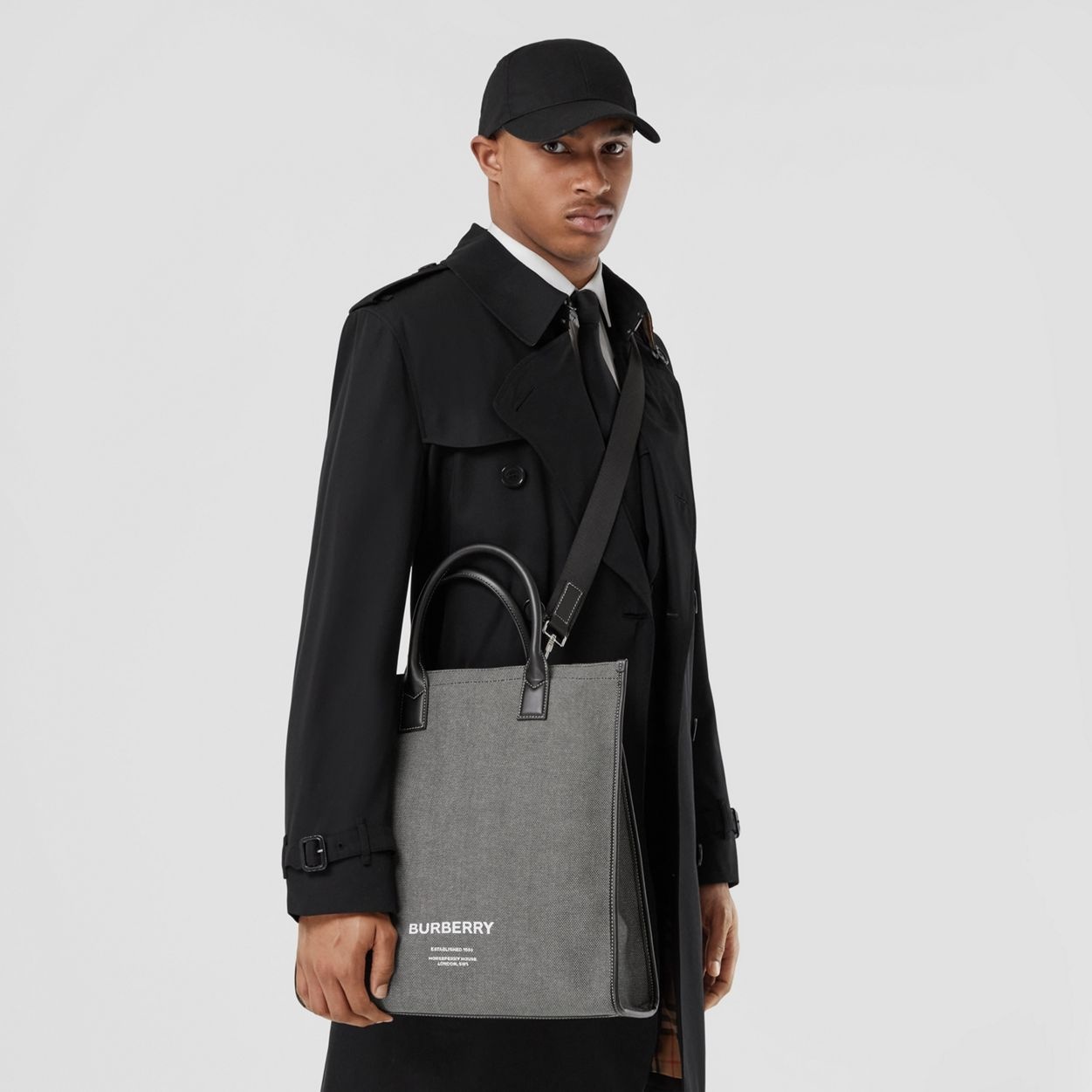 Horseferry Print Cotton Canvas Tote - 4