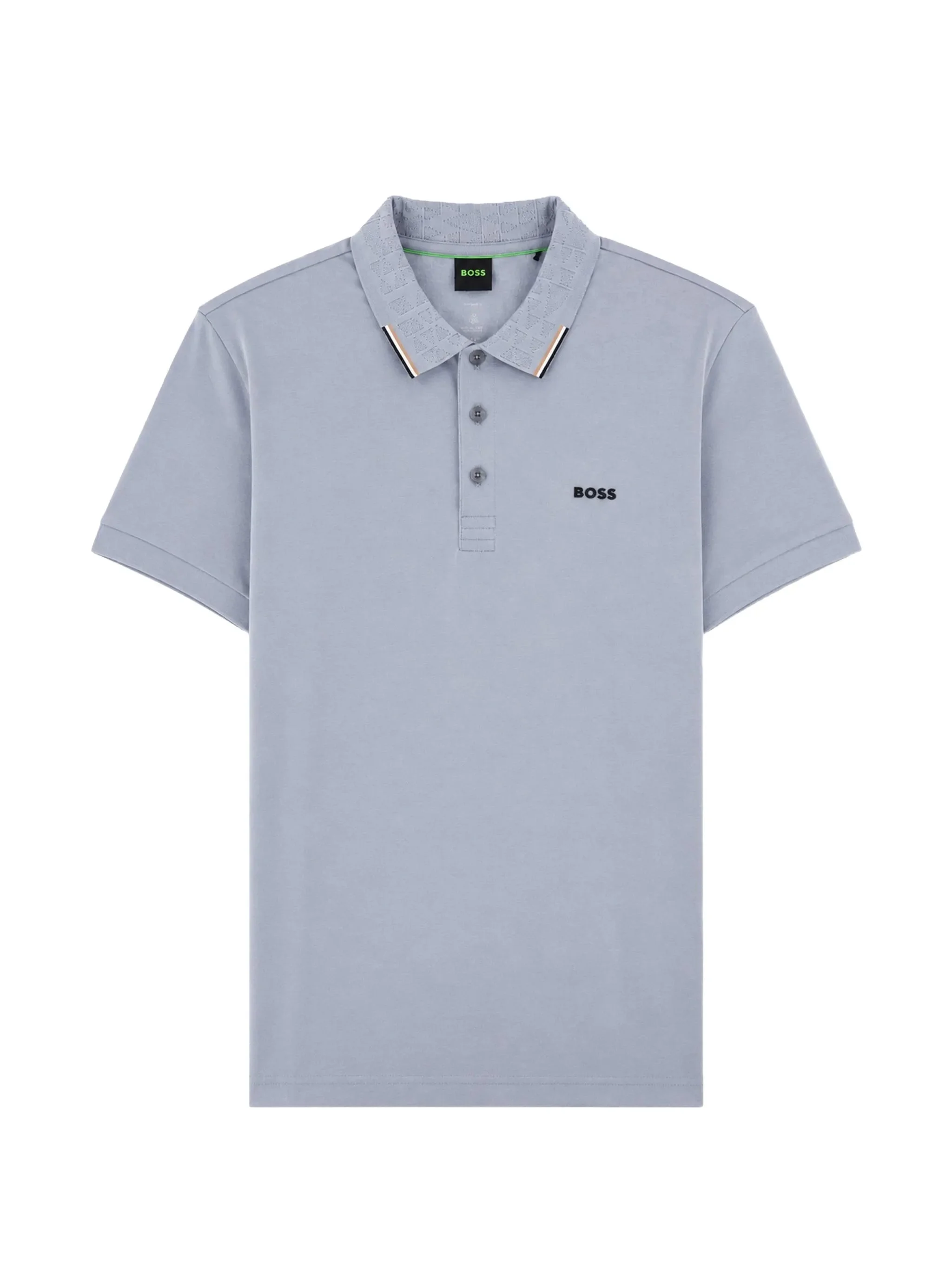 Boss Monogram-pattern Polo Shirt - 1