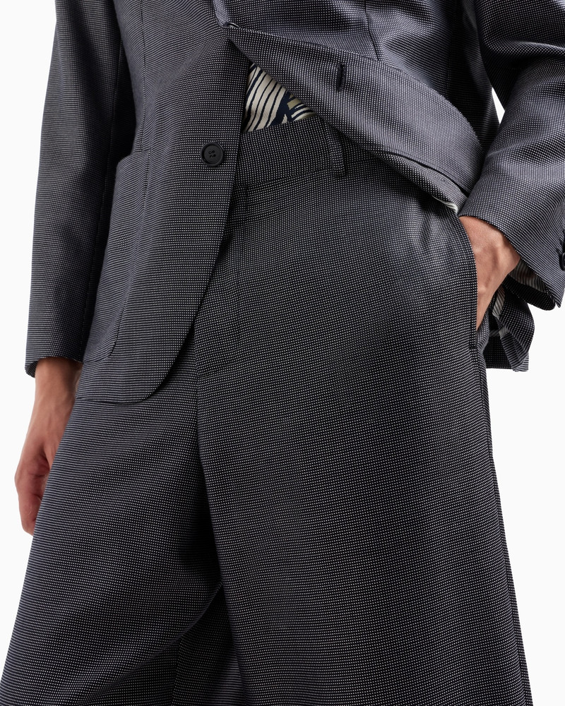 VIRGIN WOOL AND SILK SINGLE-BREASTED SUIT 6