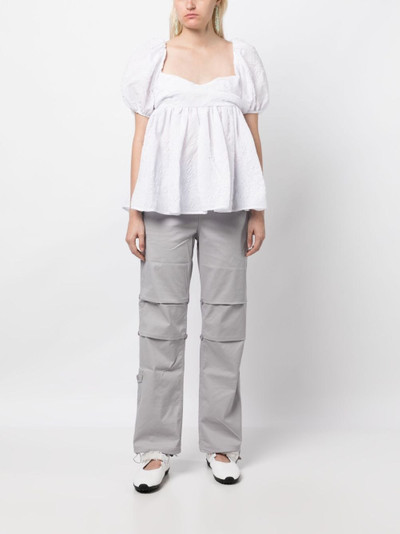 CECILIE BAHNSEN puff-sleeve empire blouse outlook