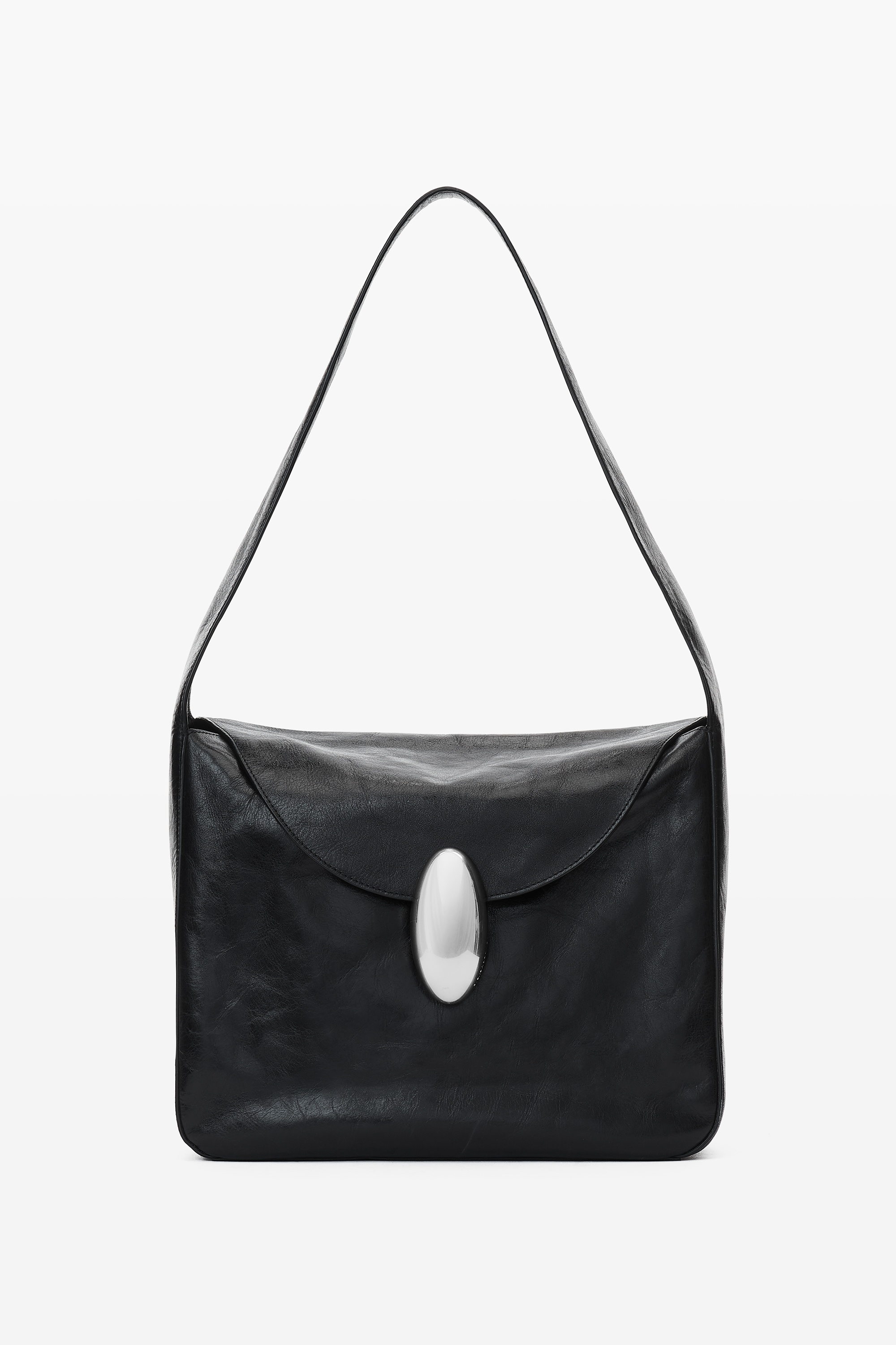 dome medium hobo bag in crackle patent leather - 1