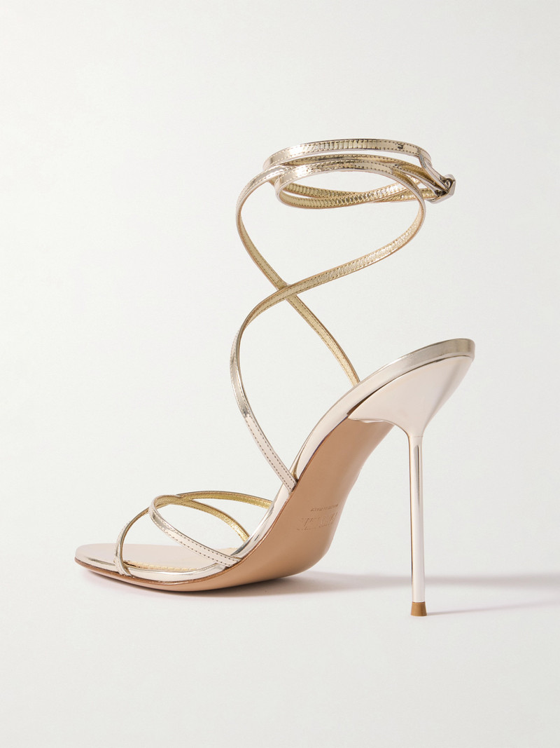 Liz Metallic-leather Sandals 3