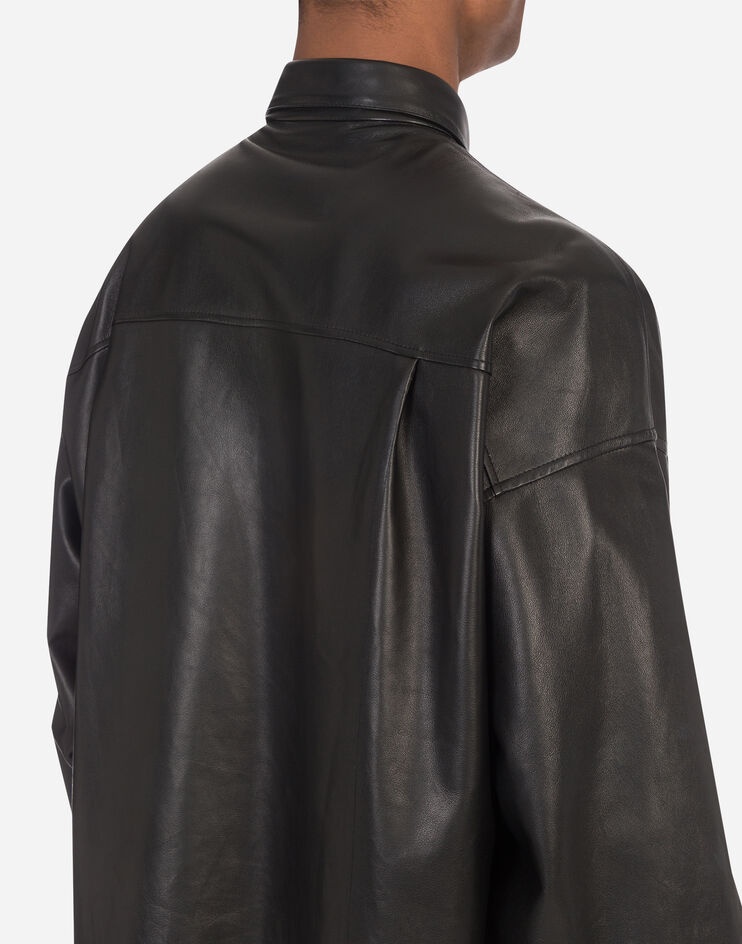 Satin leather shirt - 3