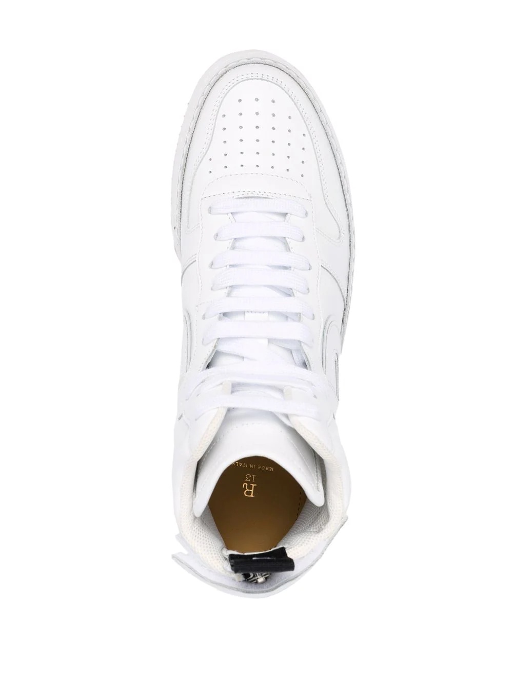 chunky leather sneakers - 4