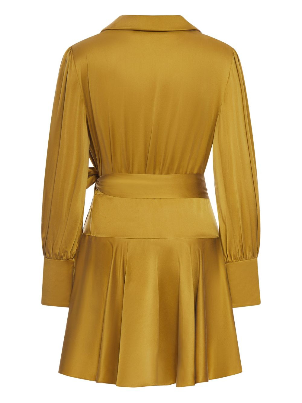 wrap ruffled midi dress - 2