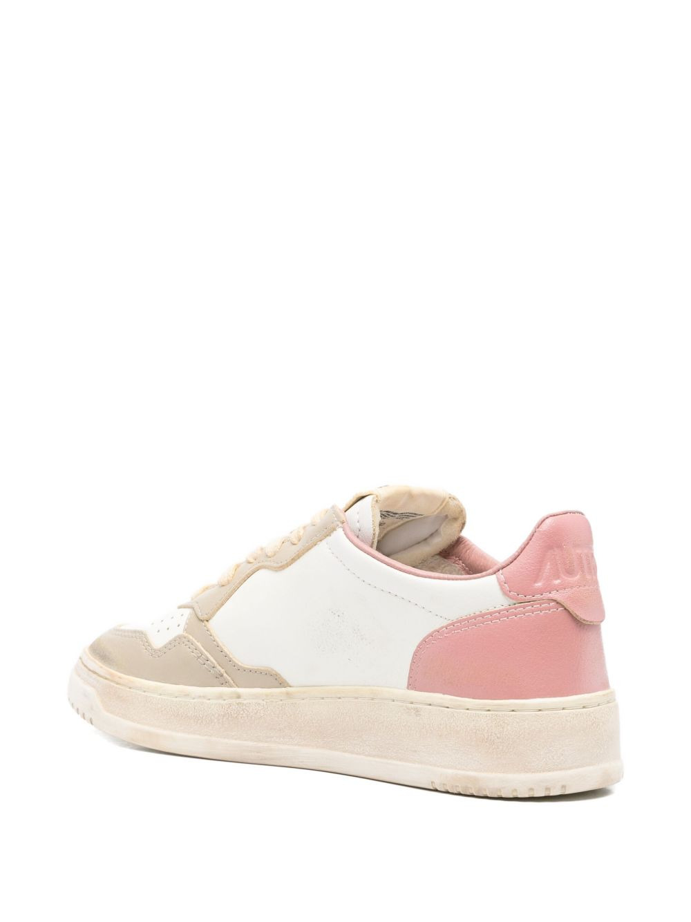 Action leather panelled sneakers - 3