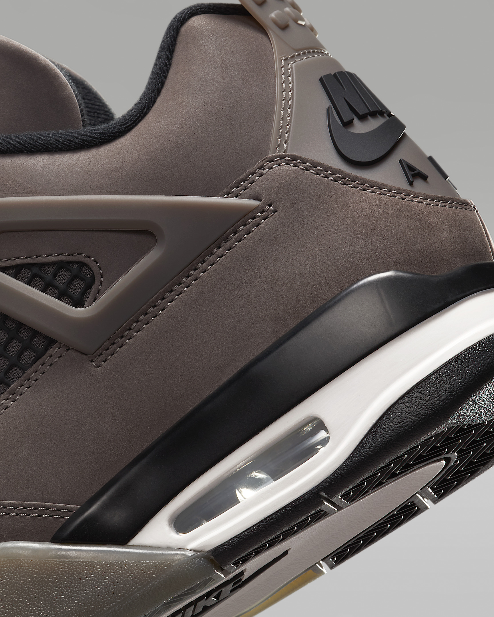 Air Jordan 4 Retro "Cave Stone and Black" Men's Shoes - 8