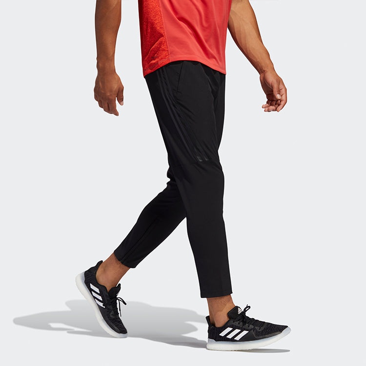 adidas Logo Printing Cone Training Pants Men's Black FJ6134 - 5