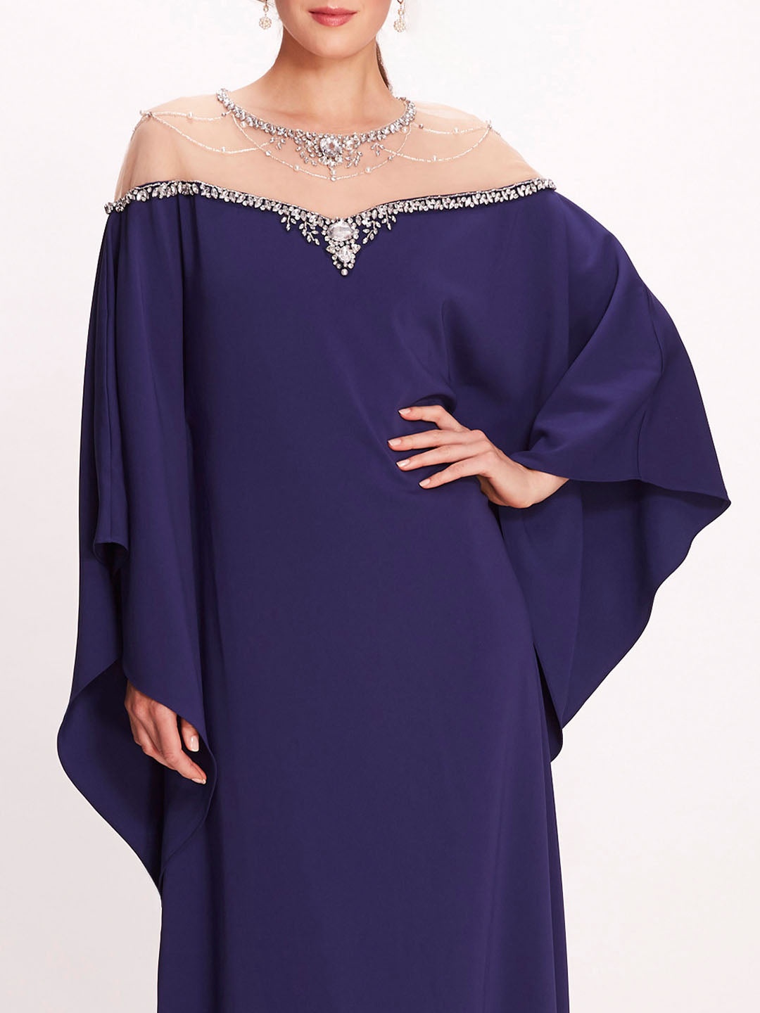 EMBROIDERED ILLUSION KAFTAN - 4