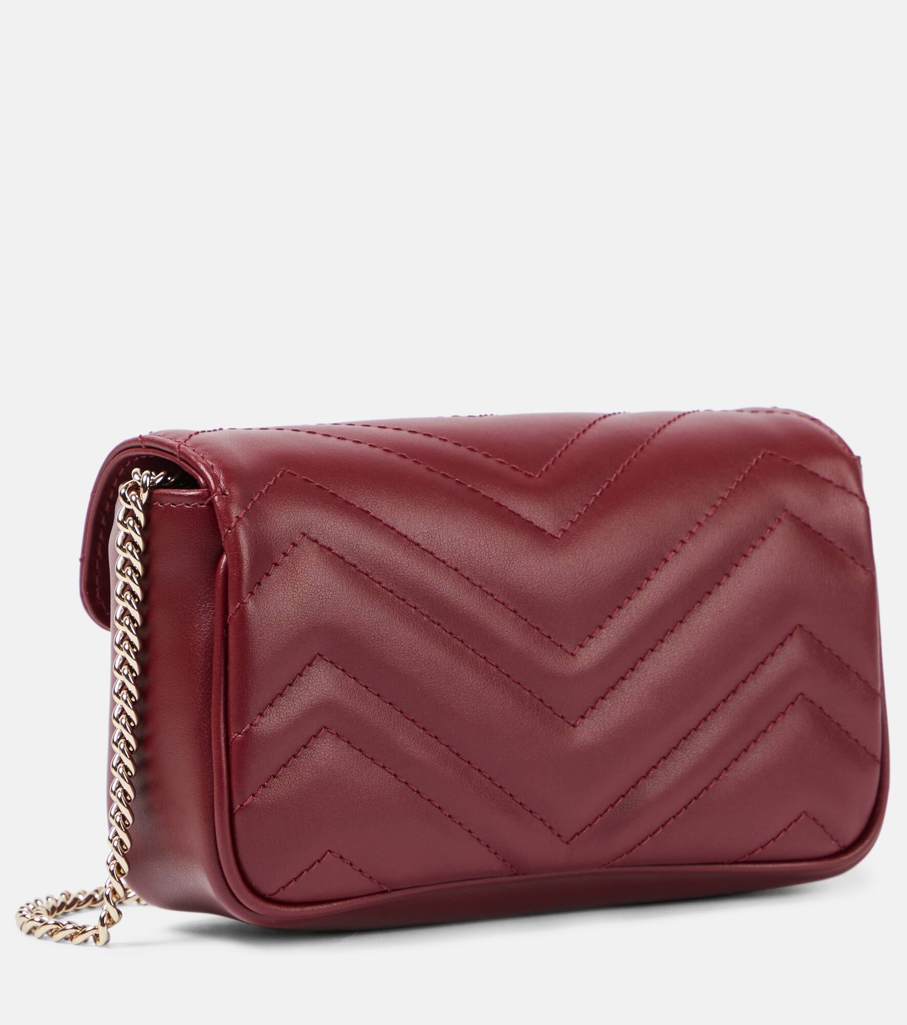 GG Marmont Super Mini leather shoulder bag - 4