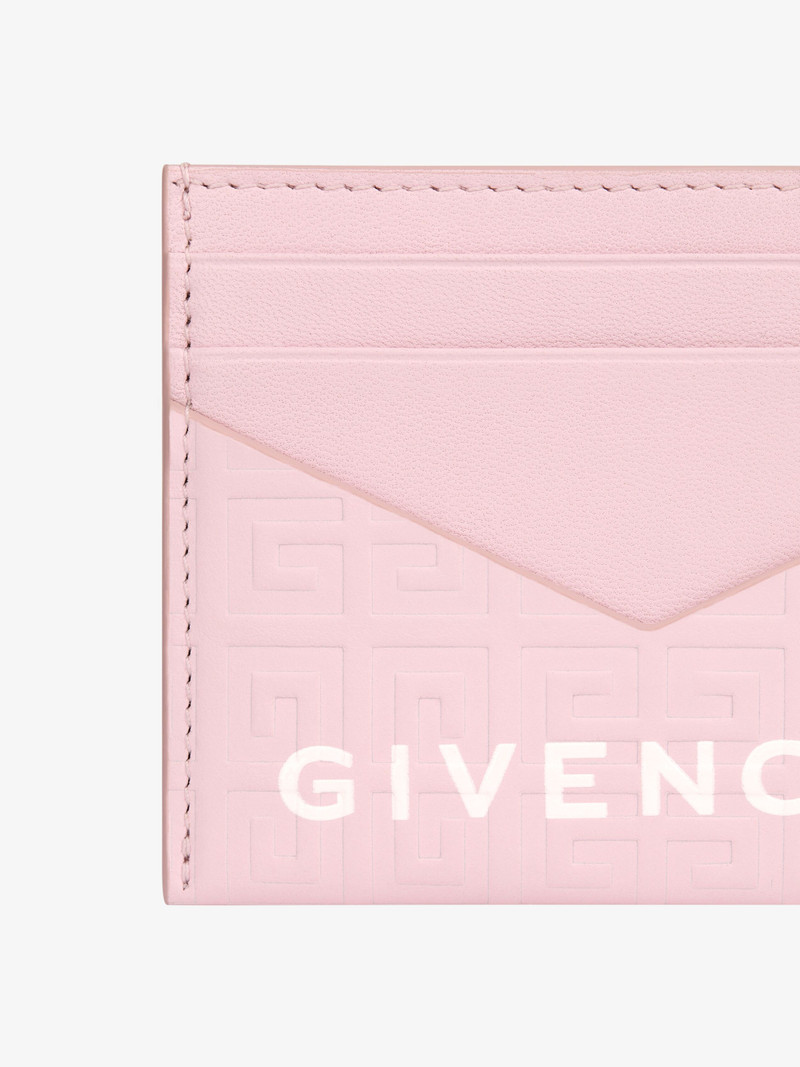 Givenchy G CUT CARD HOLDER IN 4G LEATHER outlook
