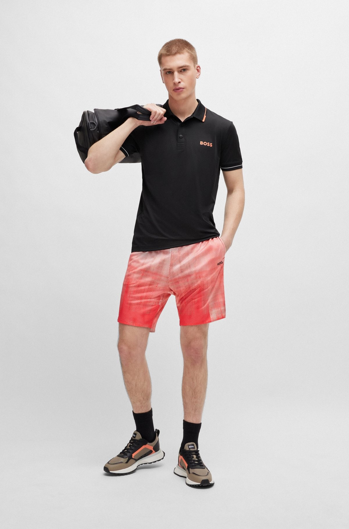 SLIM-FIT POLO SHIRT WITH CONTRAST LOGOS - 4