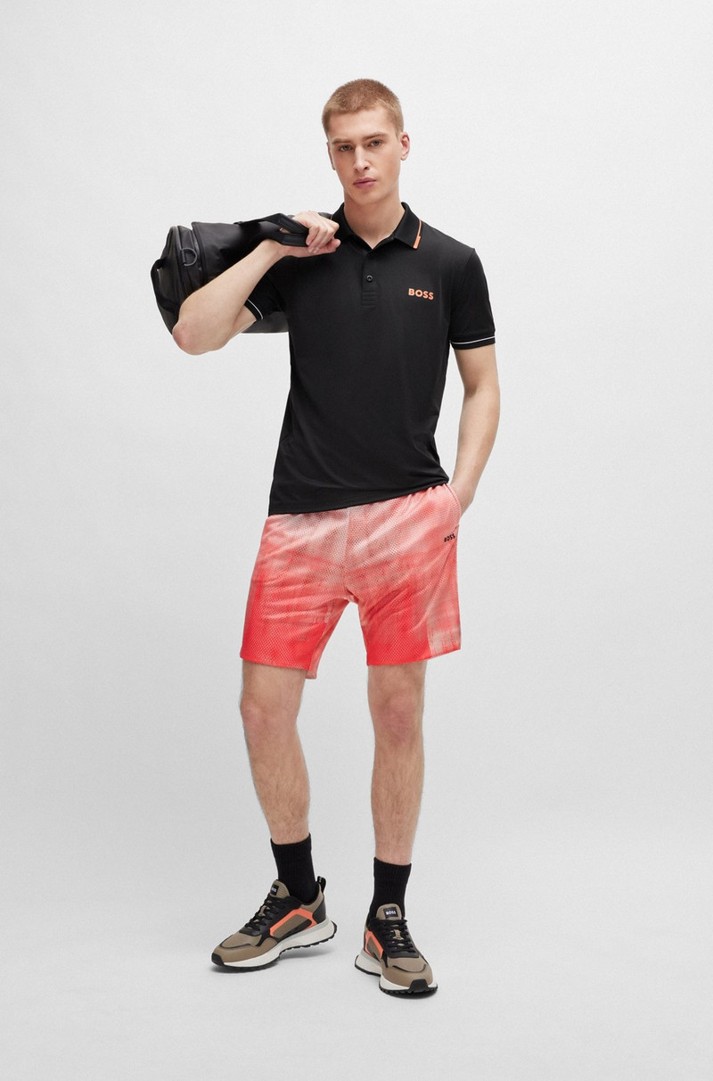 BOSS SLIM-FIT POLO SHIRT WITH CONTRAST LOGOS outlook