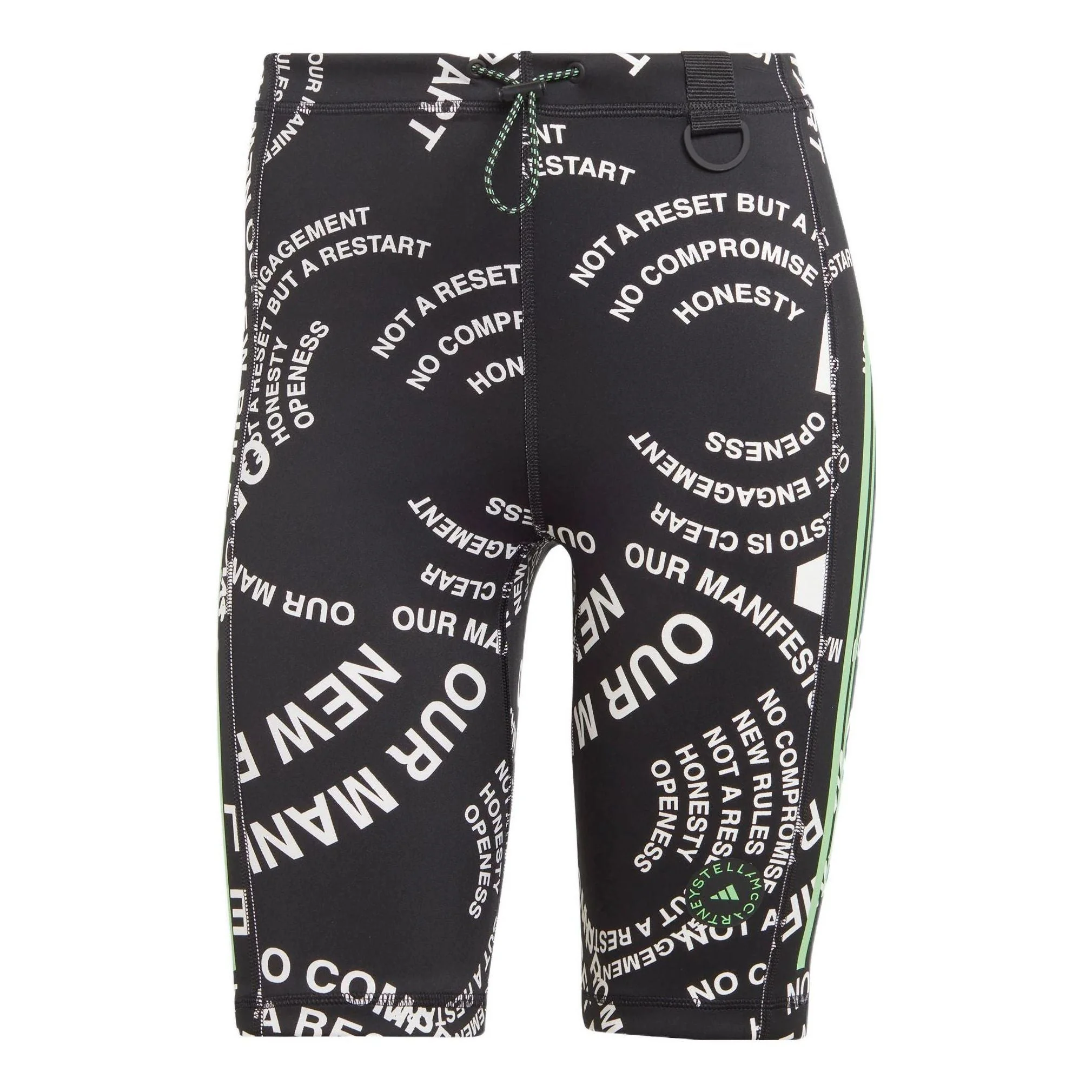 (WMNS) adidas by Stella McCartney TrueCasuals Scuba Short 'Black White' HR4402 - 1