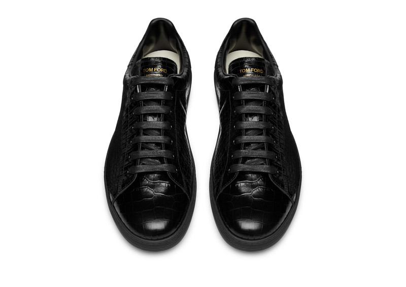 TOM FORD PRINTED ALLIGATOR WARWICK SNEAKER outlook