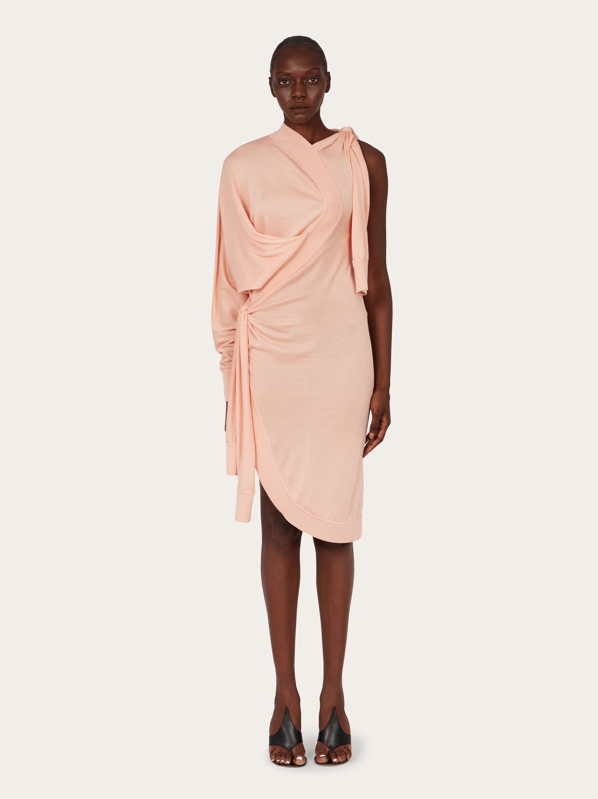Asymmetric knitted dress - 2