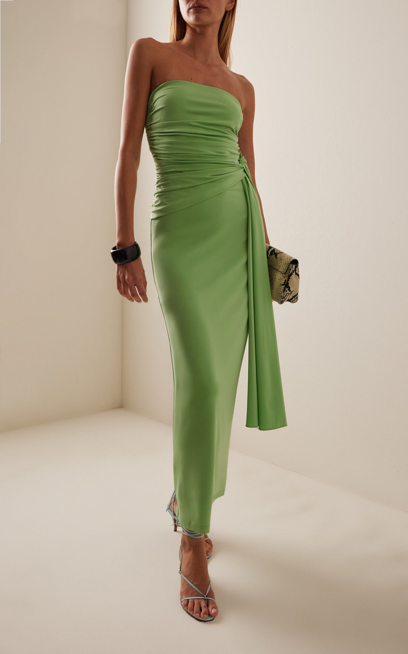 SIGNIFICANT OTHER Exclusive June Ruched Jersey Maxi Dress green outlook