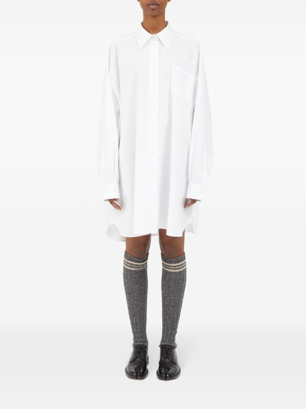 drop-shoulder cotton shirt - 2