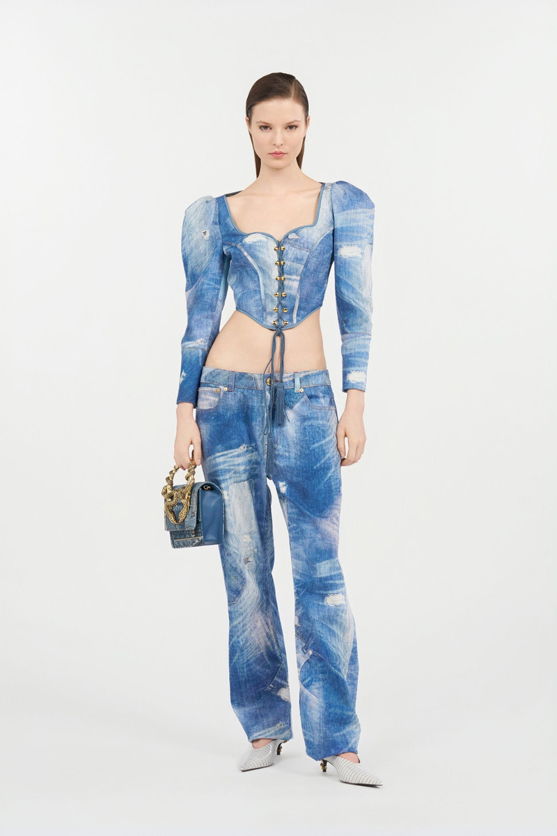 Roberto Cavalli Patchwork Denim Jeans outlook