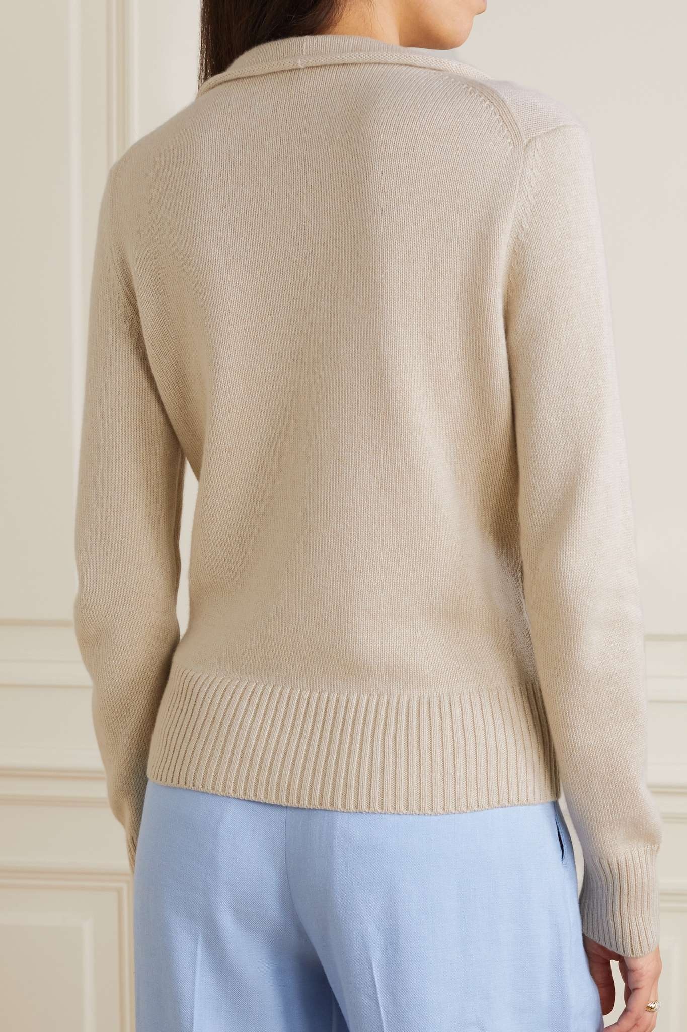Cashmere polo sweater - 4