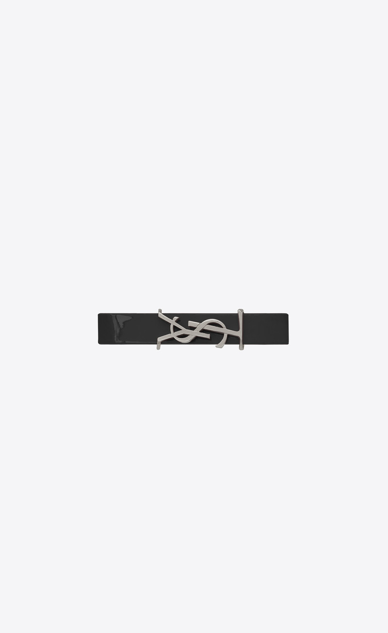 opyum bracelet in patent leather and metal - 1