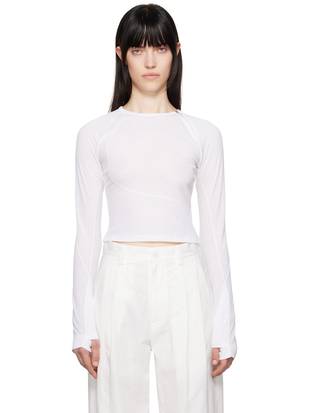 White Helix Long Sleeve T-shirt - 1