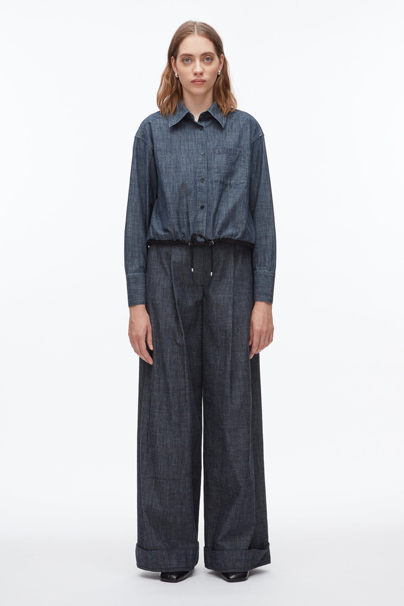 3.1 Phillip Lim Cropped Chambray Shirt outlook