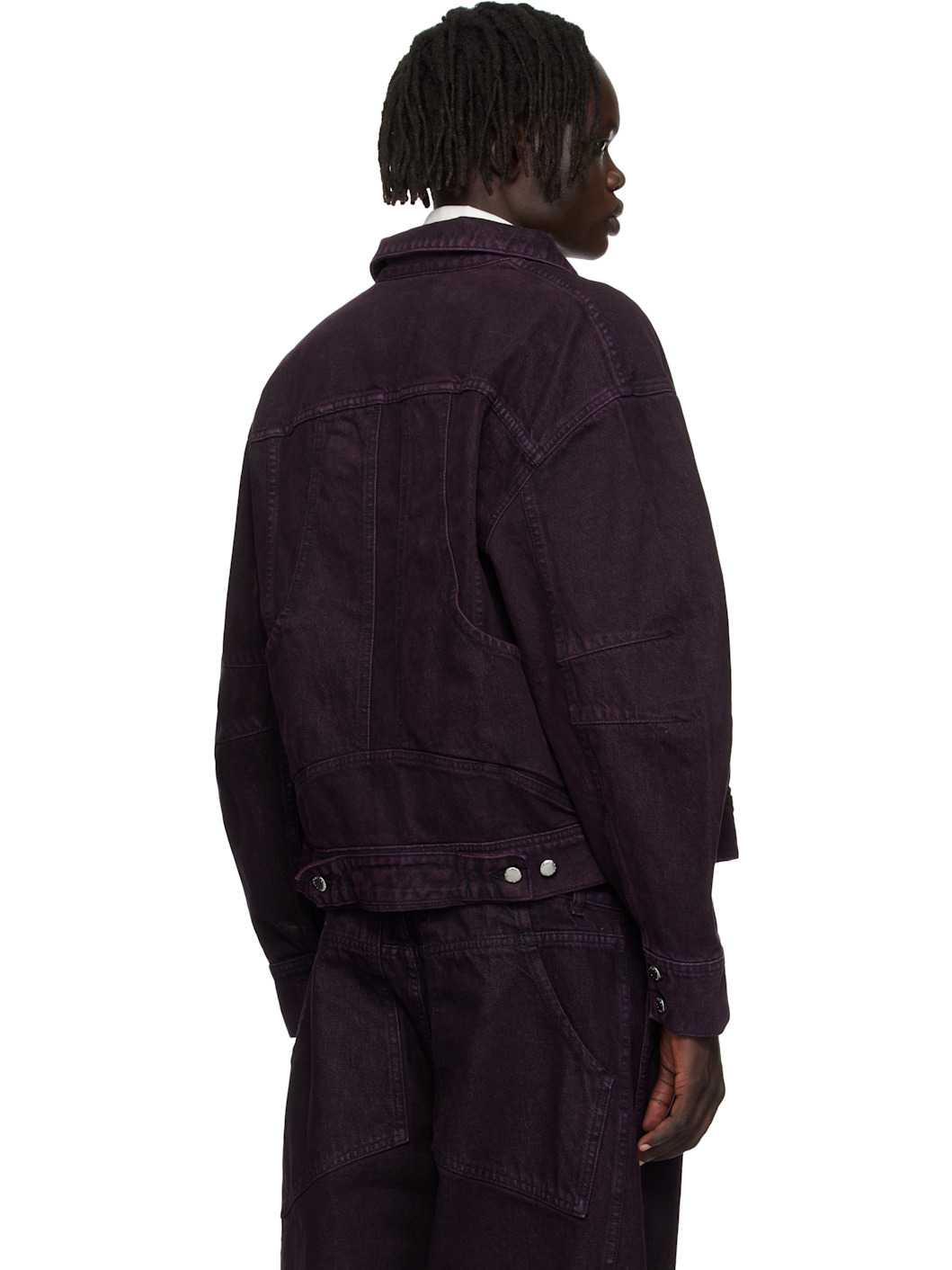 Purple 'El Jacket Redux' Denim Jacket - 3