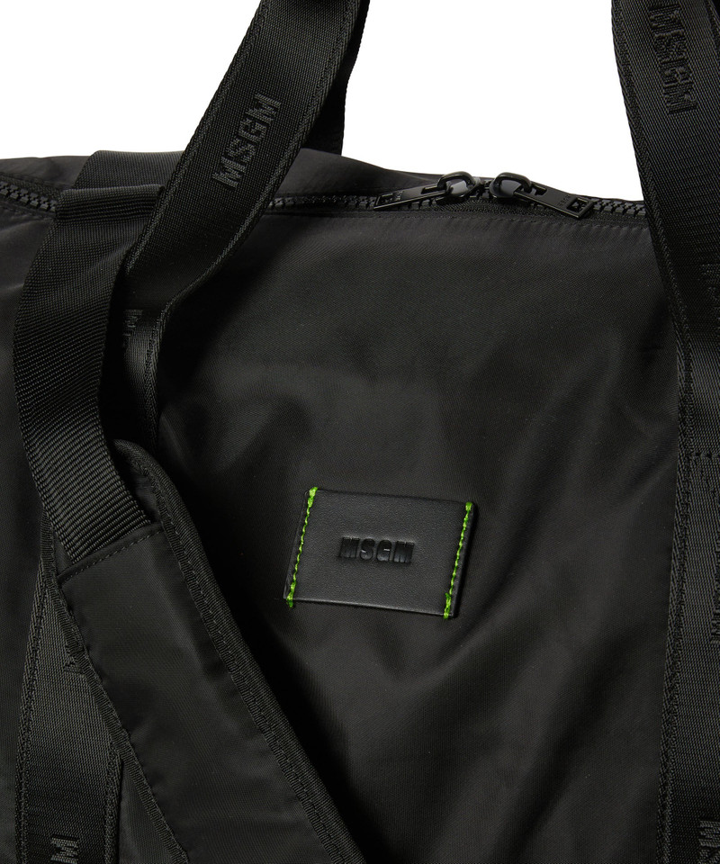 MSGM signature nylon duffle bag 4