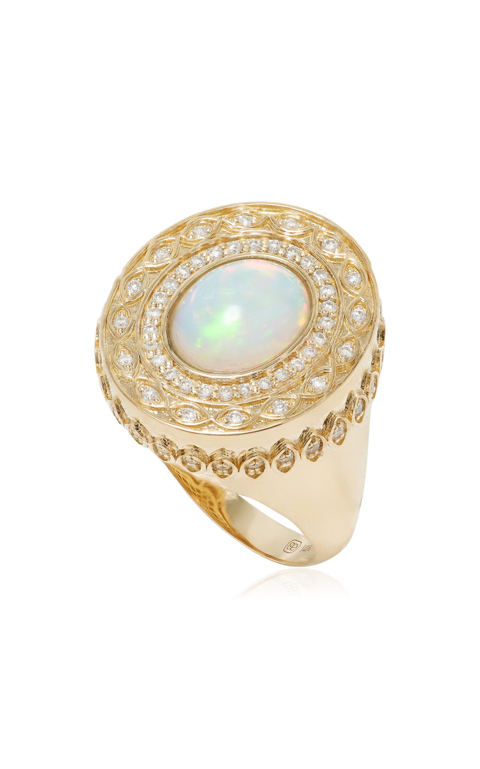 14k Yellow Gold Diamond Ring gold - 3