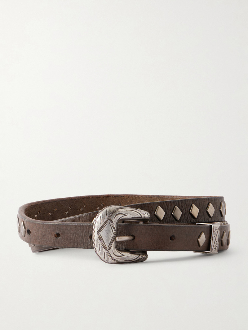 Aria Embellished Leather Belt 1