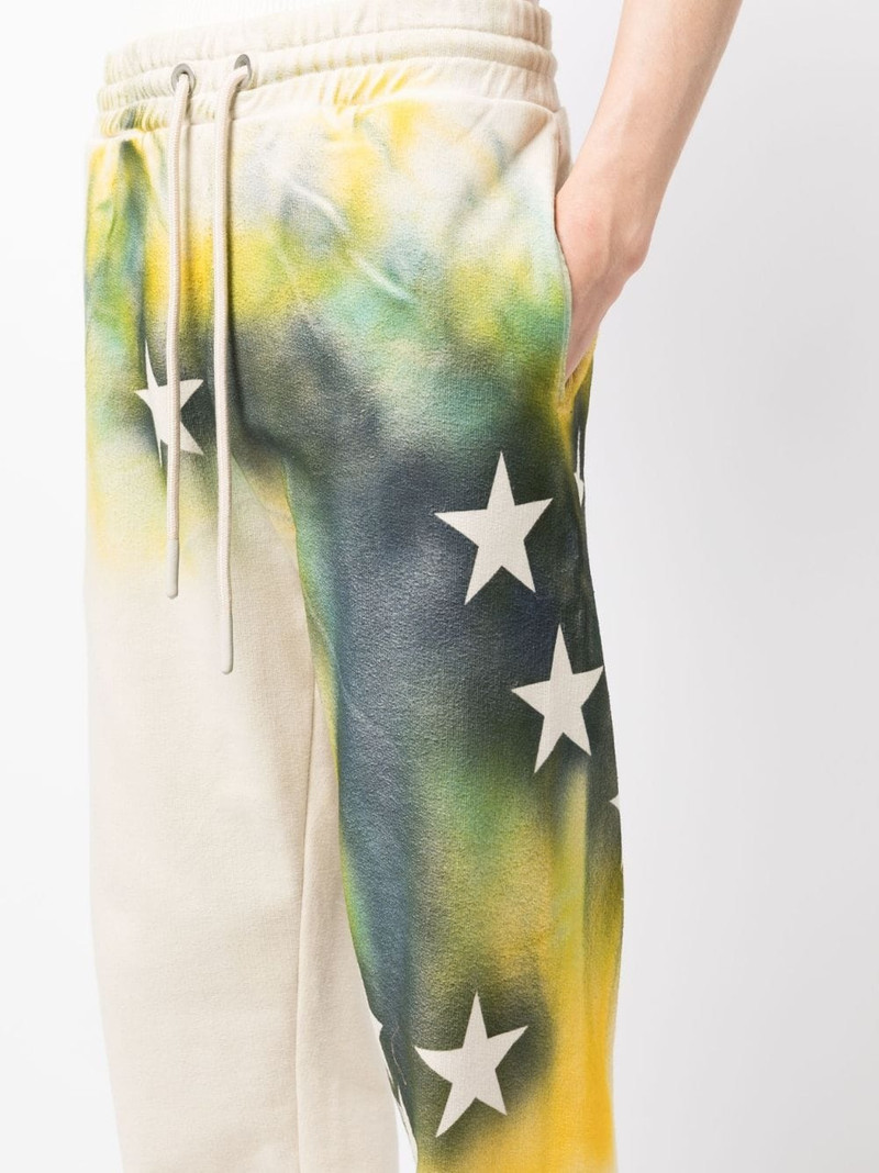 star-print cotton track pants 5