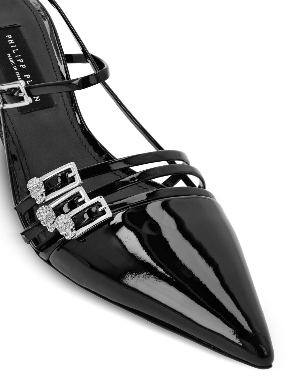 crystal-buckle slingback pumps - 3