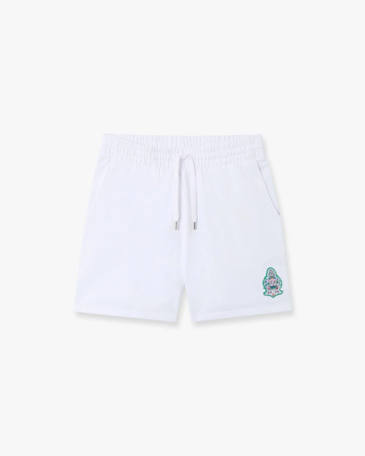 White Hotel Emblem Embroidery Patch Sweatshorts | Casablanca Paris - 1