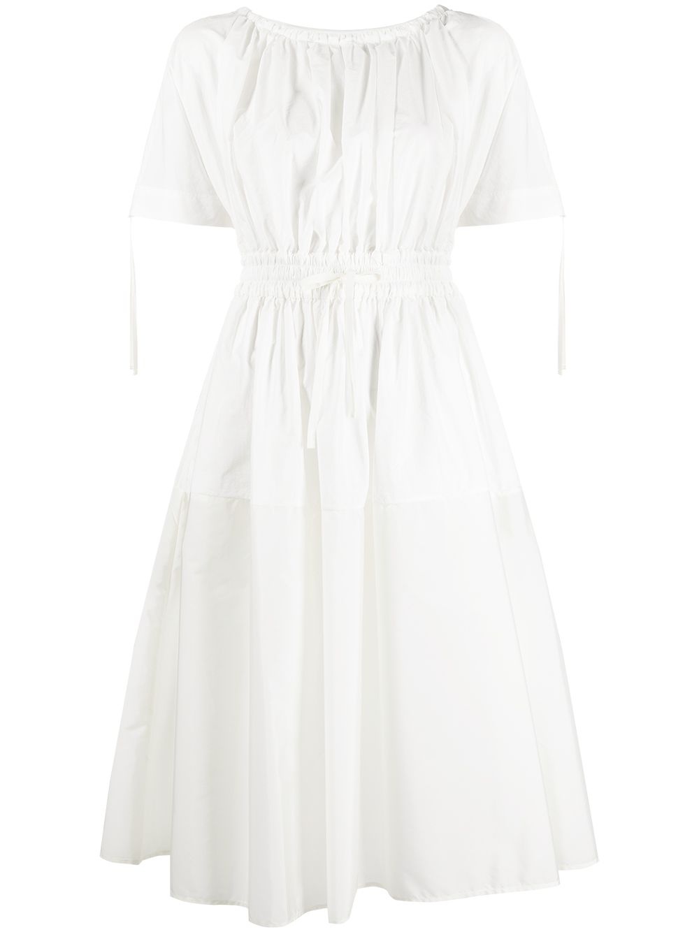 drawstring flared dress - 1