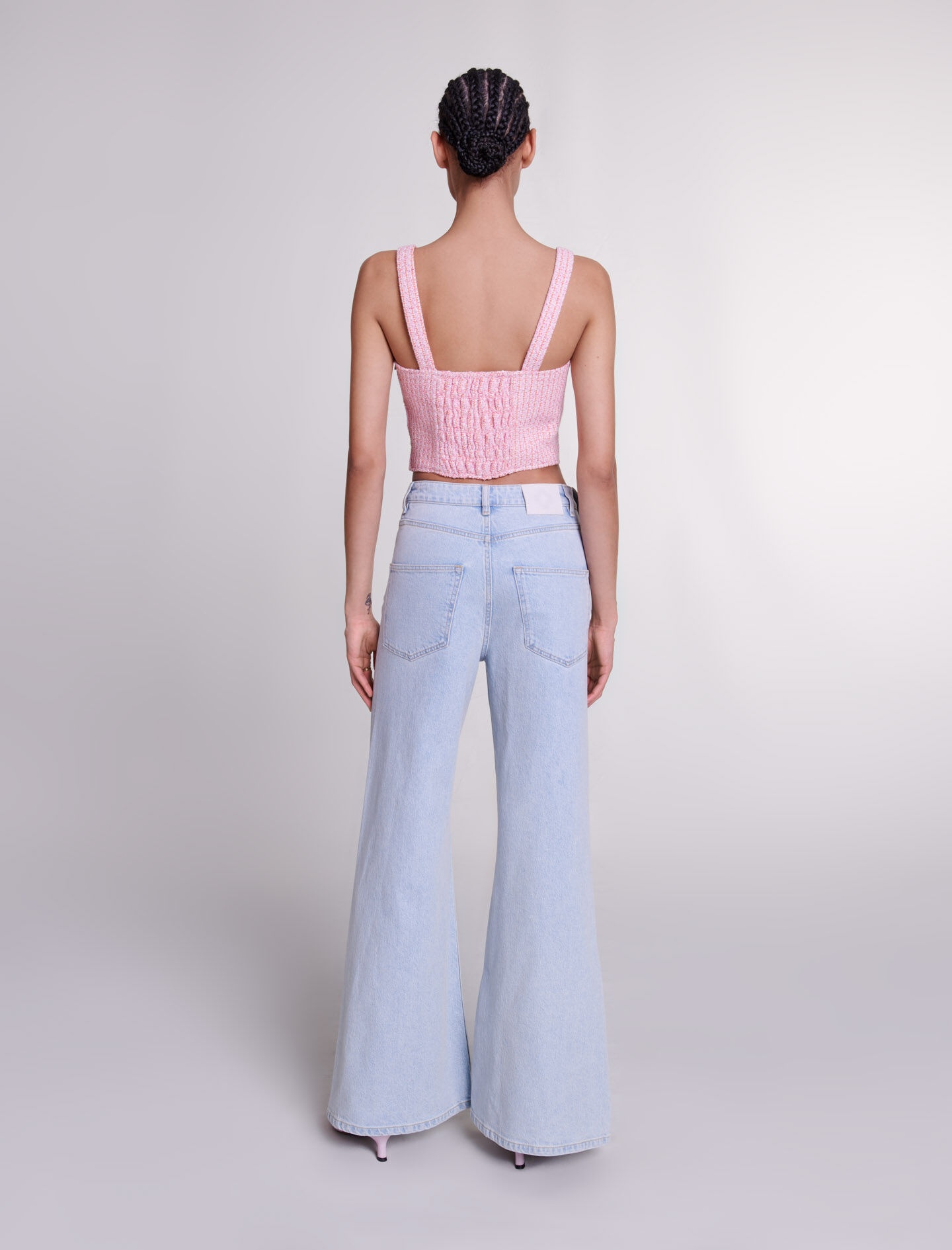 Faded wide-leg jeans - 5