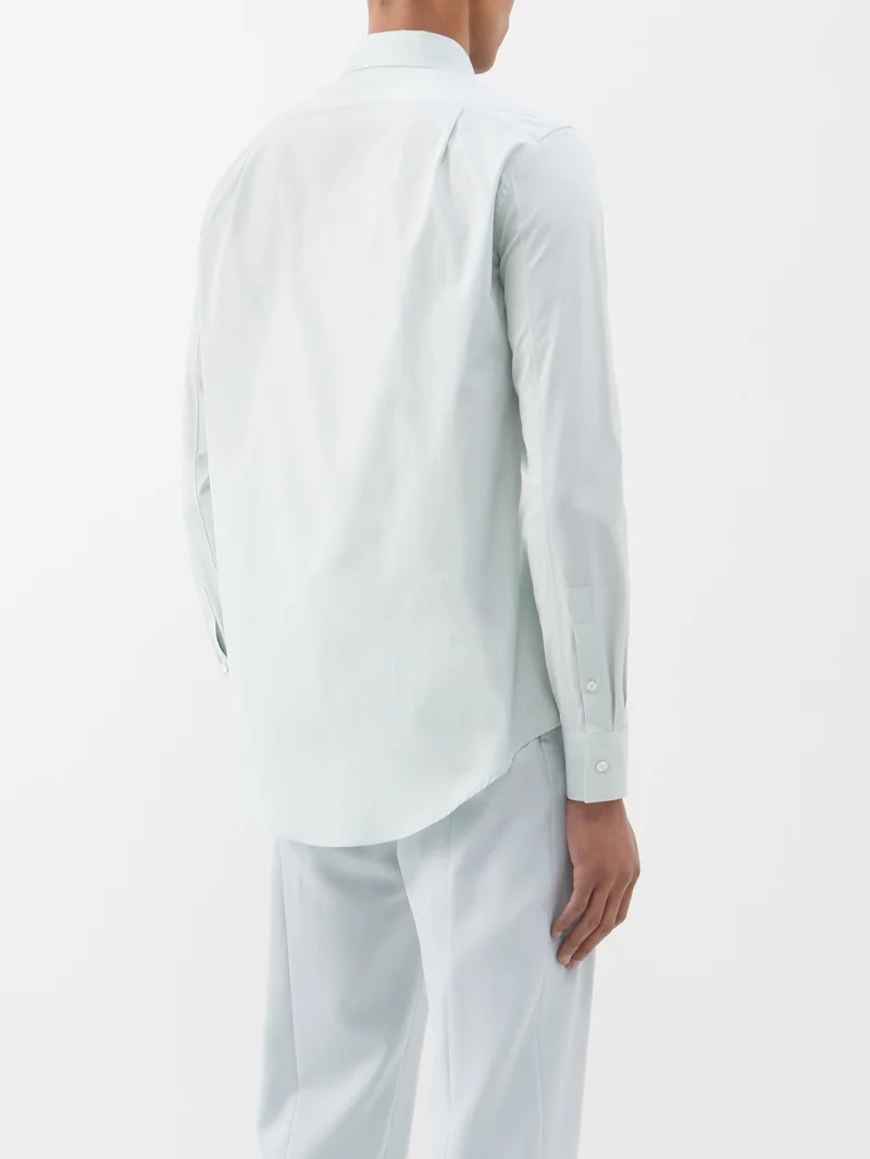 Single-cuff poplin formal shirt - 5