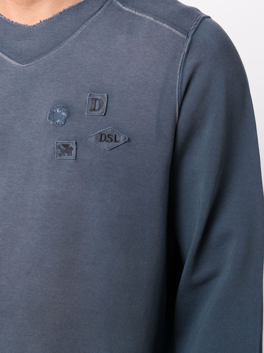 Manny patch-detail sweatshirt - 5