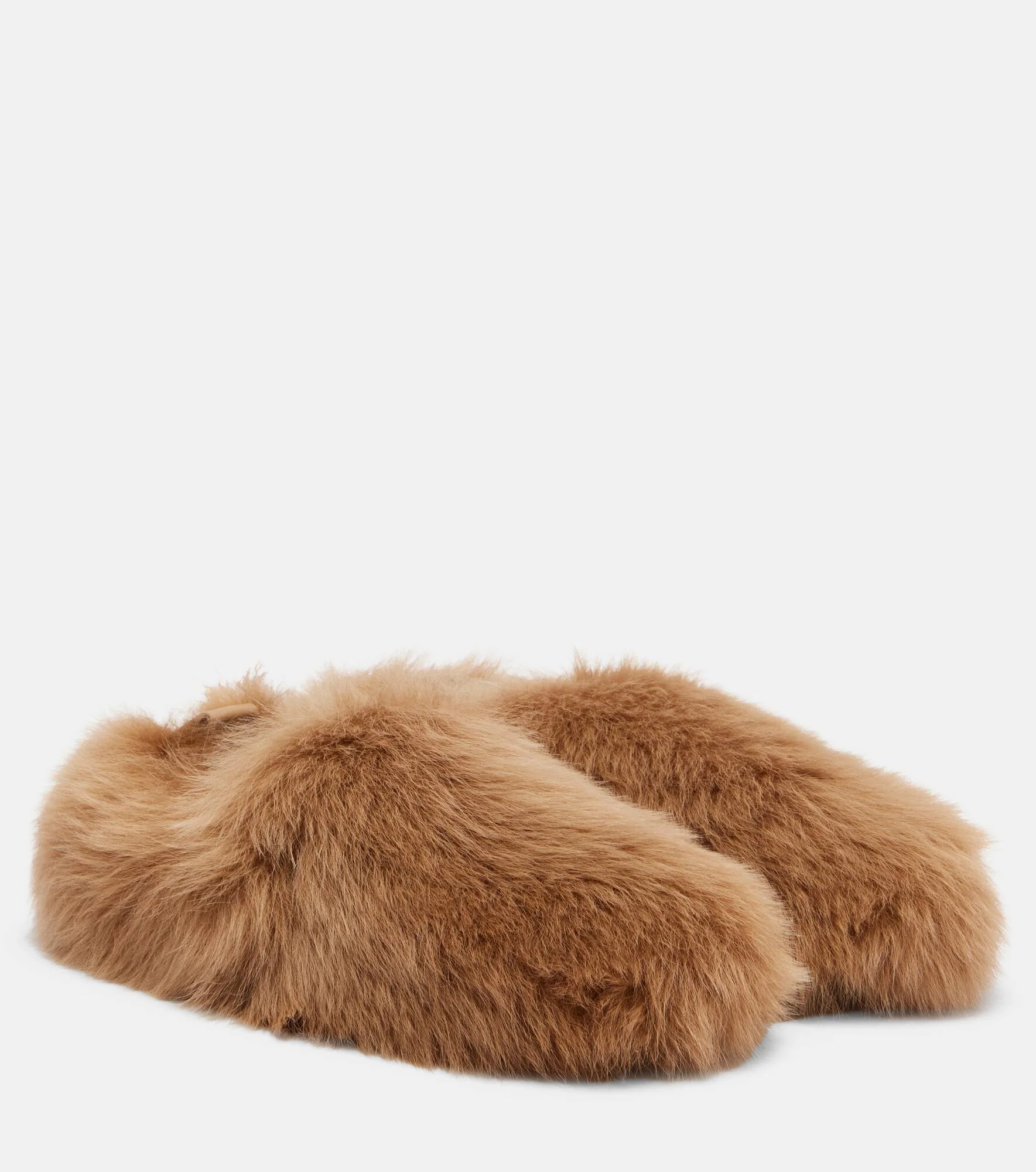 Gommino shearling slip-on shoes - 1
